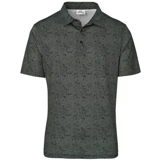Mens Flexxion Golf Shirt Olive Front